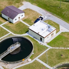 Aerial Photo of Alma Waste Water Treatment Plant